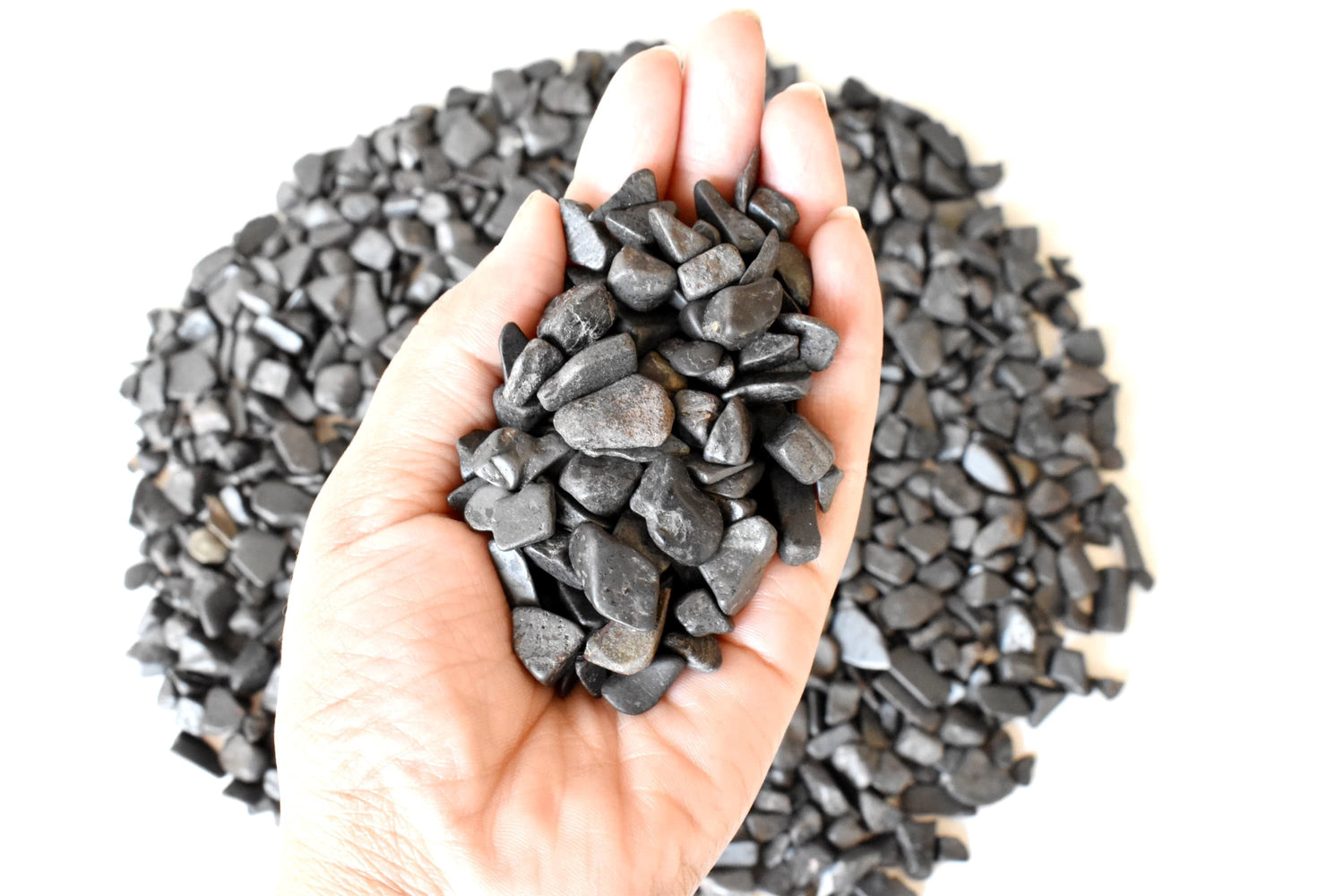 Hematite Gemstone Chips (Balance and Support The Healing Of Your Body)  DestGlow