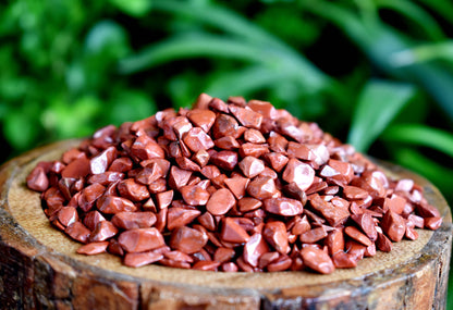 Red Jasper Crystal Chips.  DestGlow