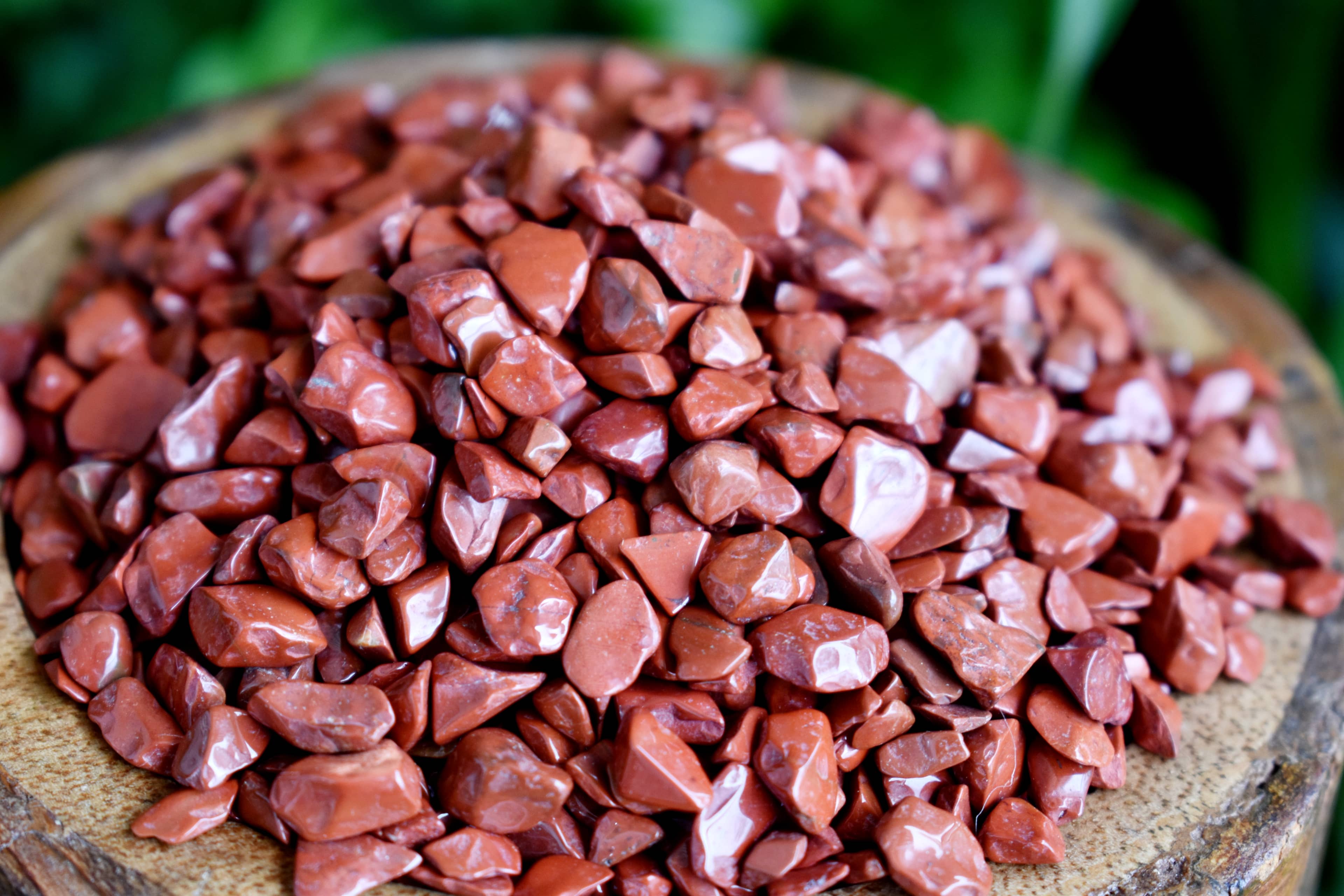 Red Jasper Crystal Chips.  DestGlow
