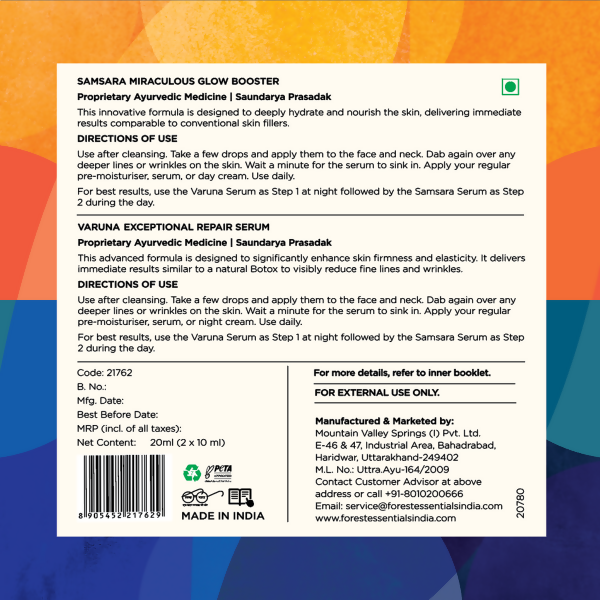 Forest Essentials High-Performance Day &amp; Night Face Serums Duo