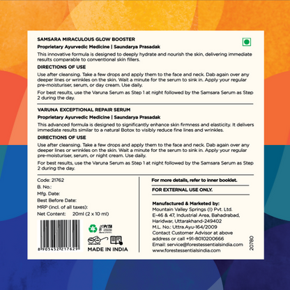 Forest Essentials High-Performance Day &amp; Night Face Serums Duo