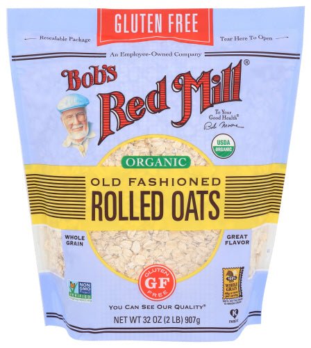 Oats, Regular Rolled, Gluten-Free, Organic, Bob&