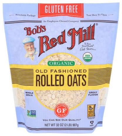 Oats, Regular Rolled, Gluten-Free, Organic, Bob&