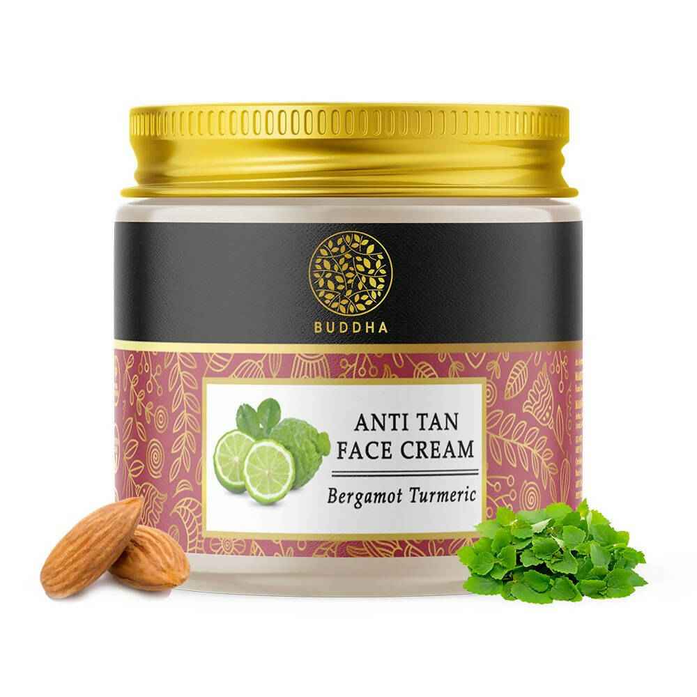 Buddha Natural Anti Tan Face Cream - For Skin Glow, Removing Tan &amp; Dark Spots