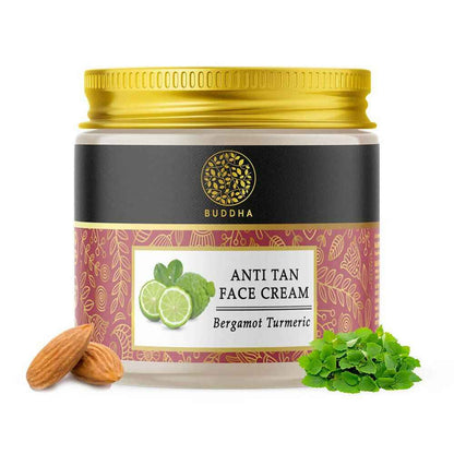 Buddha Natural Anti Tan Face Cream - For Skin Glow, Removing Tan &amp; Dark Spots