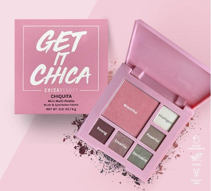 NEW! Get It Chica "CHIQUITA" (Mini-5 Eyeshadows and 1 Blush Multi-Palette) by Chica Beauty
