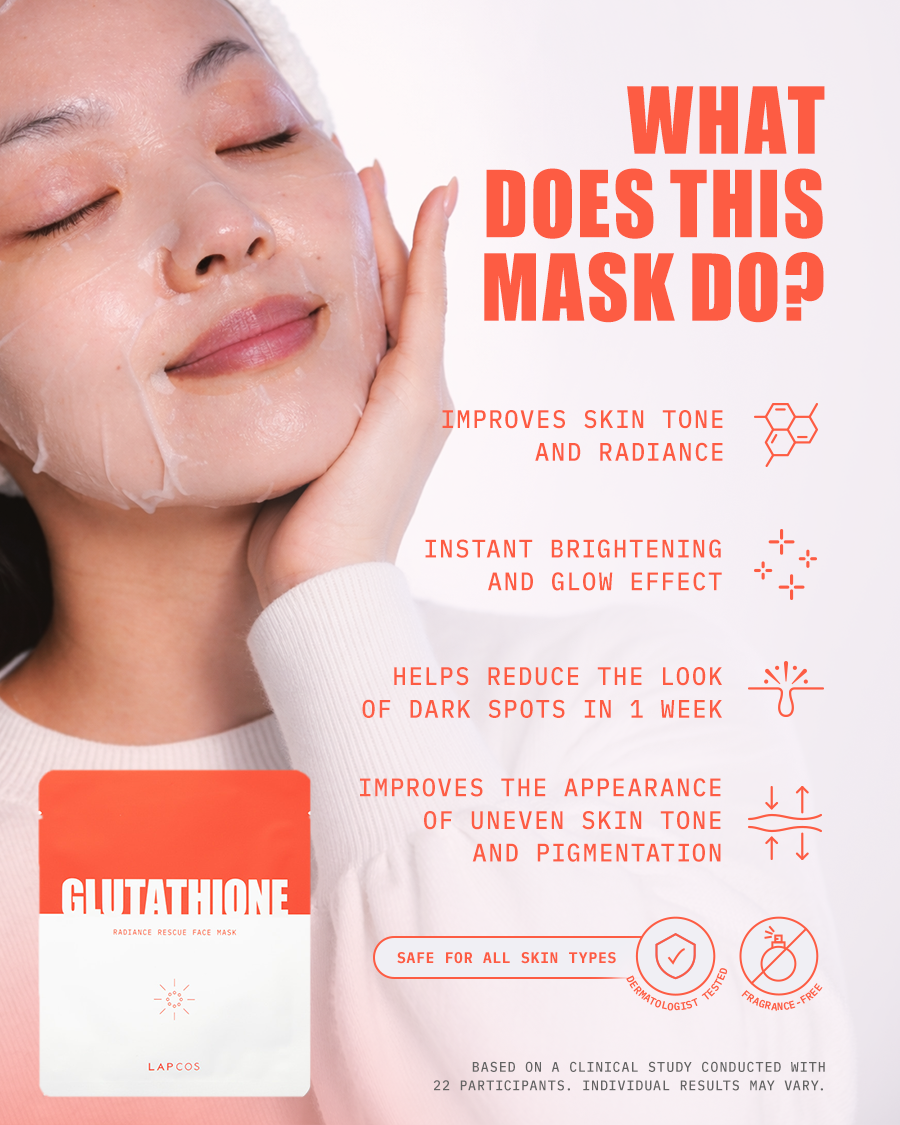 Glutathione Radiance Rescue Brightening Sheet Mask by LAPCOS