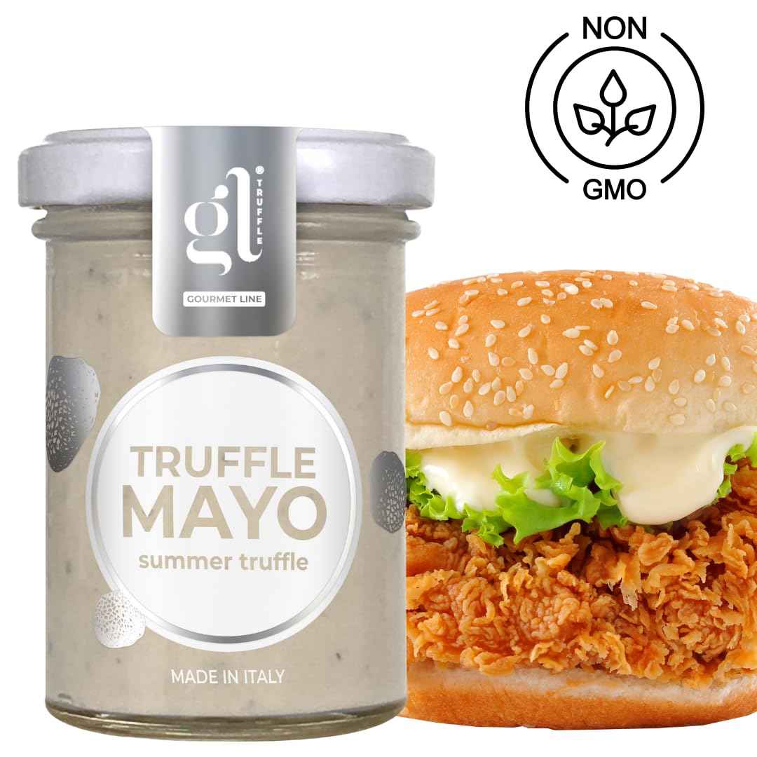 GL Truffle Gourmet, Gourmet Mayonnaise with Black Summer Truffles 100g (3.52 oz)