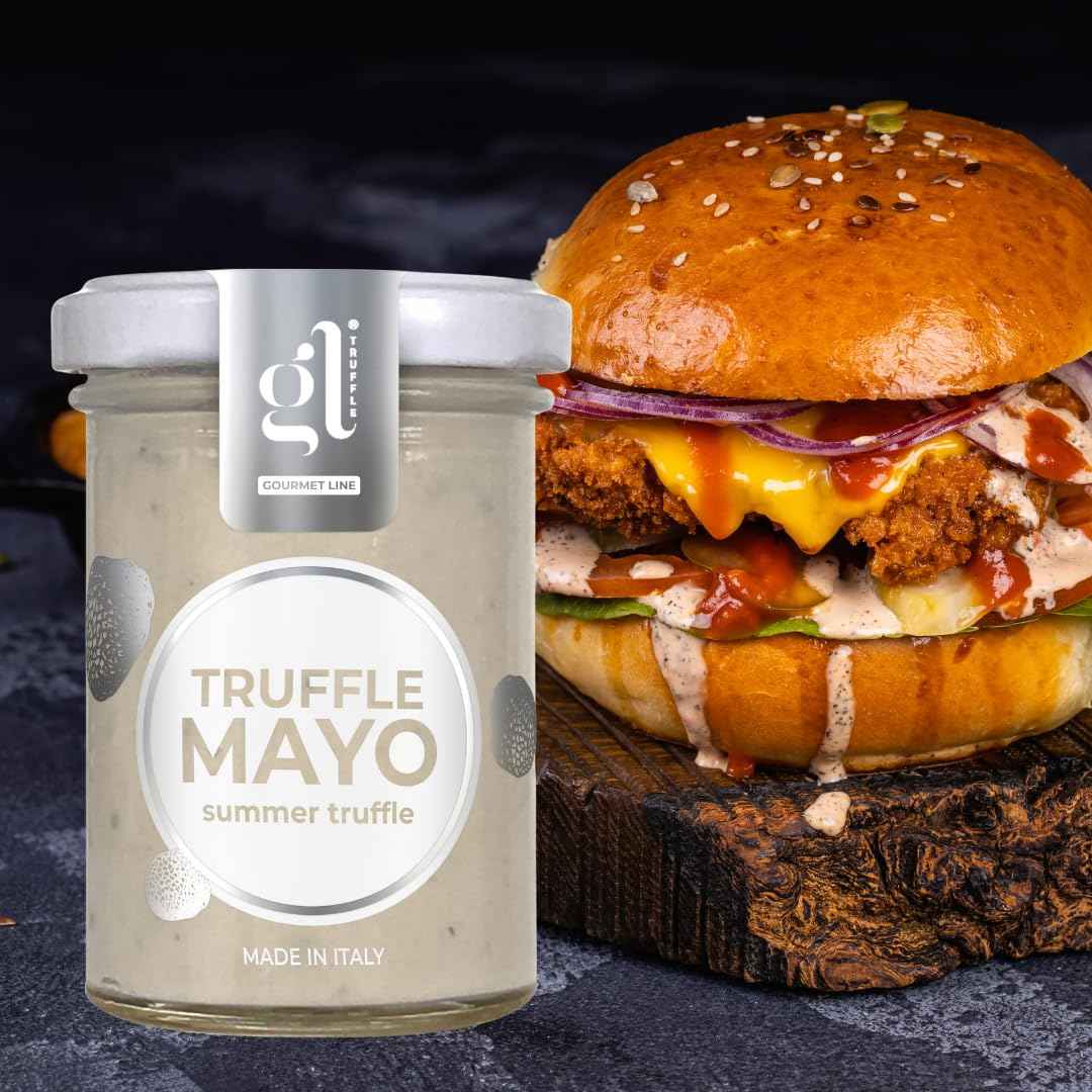 GL Truffle Gourmet, Gourmet Mayonnaise with Black Summer Truffles 100g (3.52 oz)