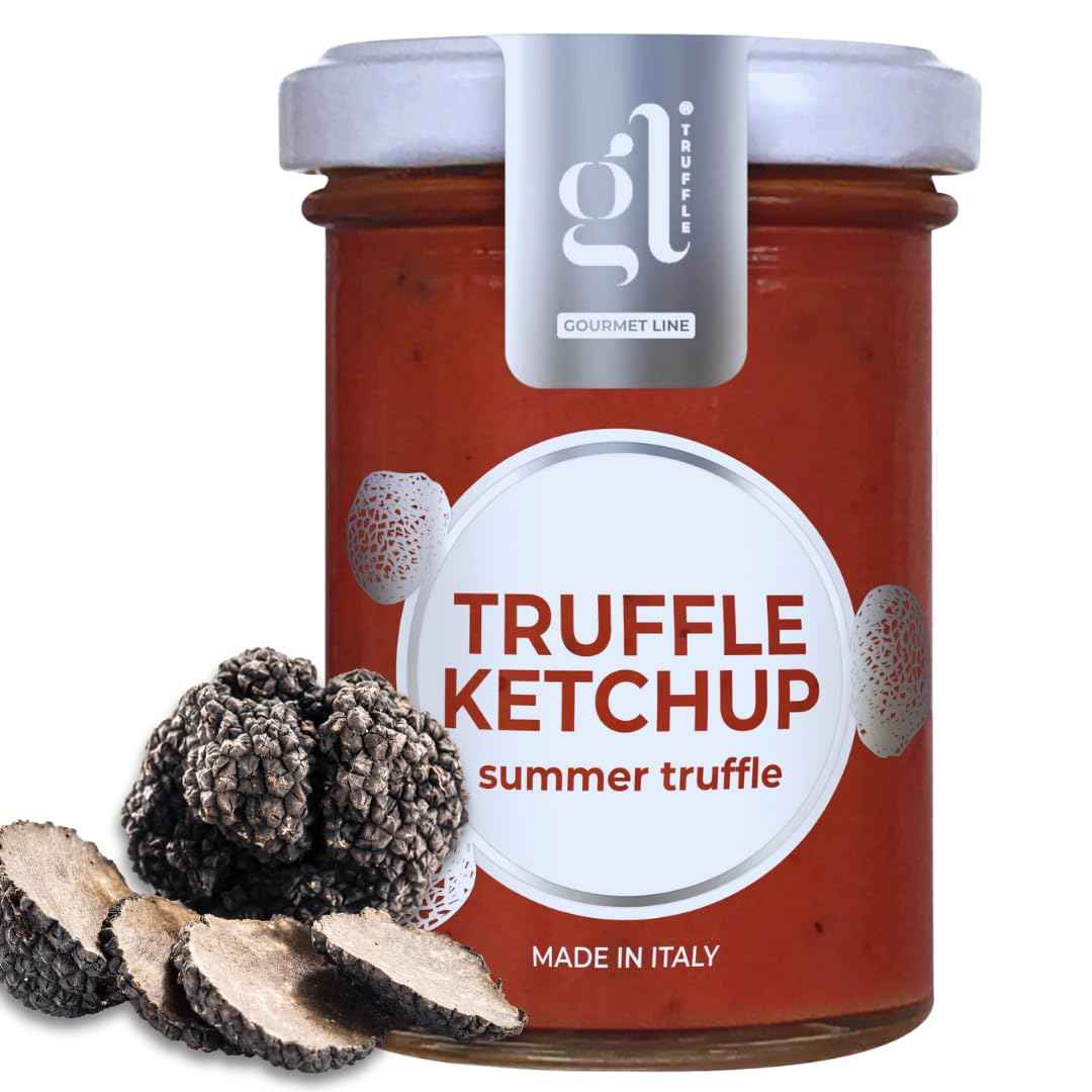GL Truffle Gourmet, Gourmet Truffle Ketchup, Ketchup Infused With Black Truffles 100g (3.5 oz)