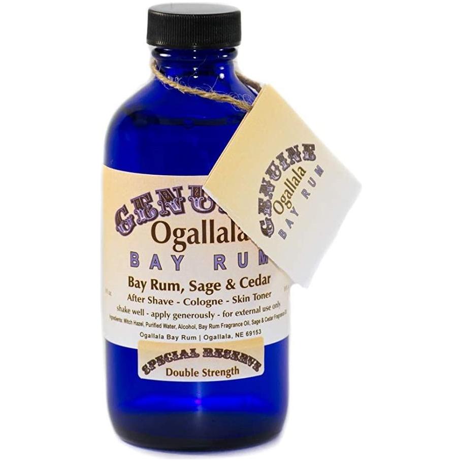 Ogallala Bay Rum, Sage &amp; Cedar Double Strength Pre Shave - After Shave - Skin Toner 8 Oz by Pasteur Pharmacy