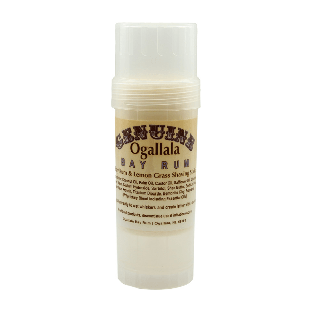 Ogallala Bay Rum &amp; Lemon Grass Shaving Stick 2.5 Oz by Pasteur Pharmacy