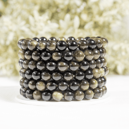 Golden Obsidian Bracelet (Trauma and Releases Imbalances, Negative Energies)  DestGlow