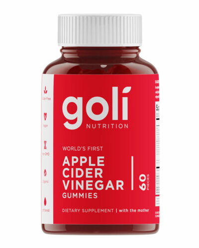 Goli Apple Cider Vinegar Vegan Gummies – 3 Pack (180 Gummies Total) by Top Vita Shop
