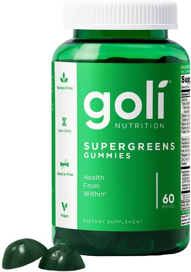 Goli Supergreens Gummies – 3 Pack (180 Gummies Total) by Top Vita Shop