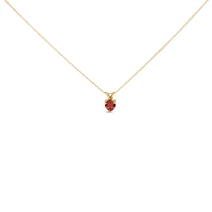 14K White Gold 5X5 MM Heart Shaped Purple Amethyst Solitaire Pendant Necklace by Bids.com