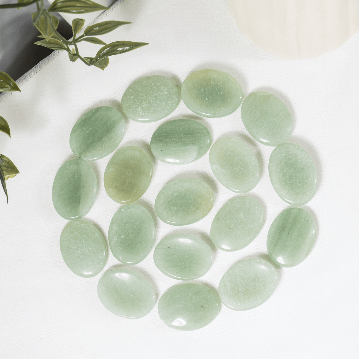 Green Aventurine Pocket Stones (Emotional Understanding and Cleansing)  DestGlow