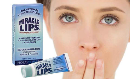 Miracle Lips Salve for Dry, Cracked, Sunburned Lips &amp; Cold Sores