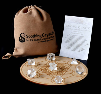 Crystal Quartz Geometry Set (Channeling and Manifesting)  DestGlow