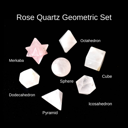 Rose Quartz Geometry Set (Relaxation  and Love )  DestGlow