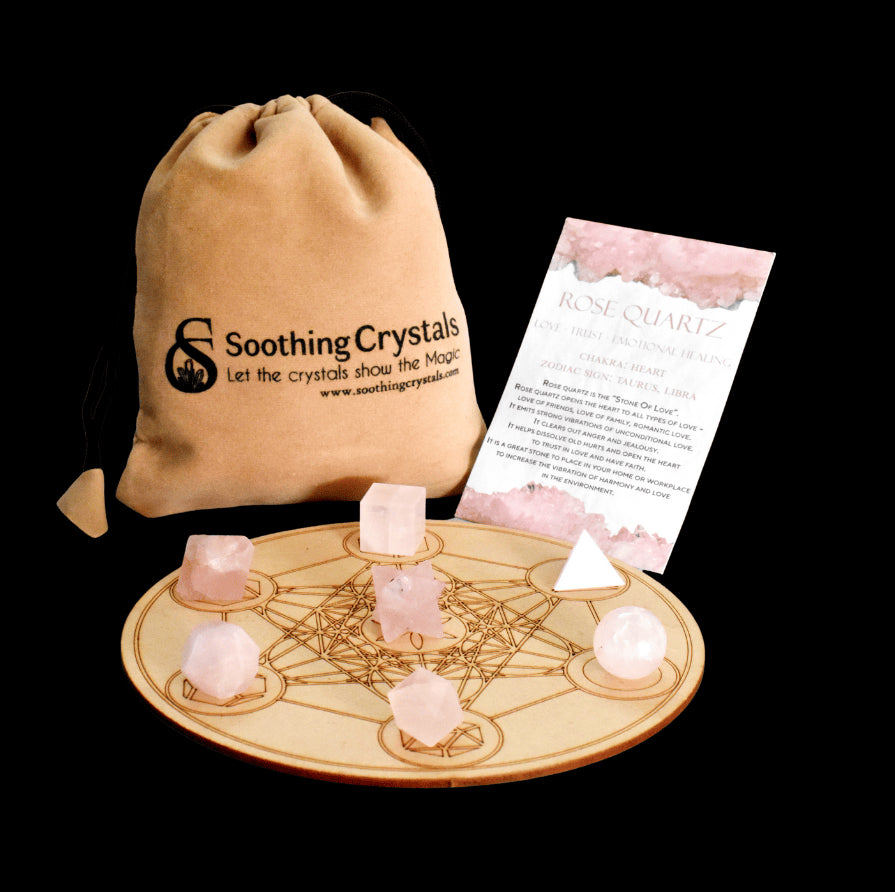 Rose Quartz Geometry Set (Relaxation  and Love )  DestGlow