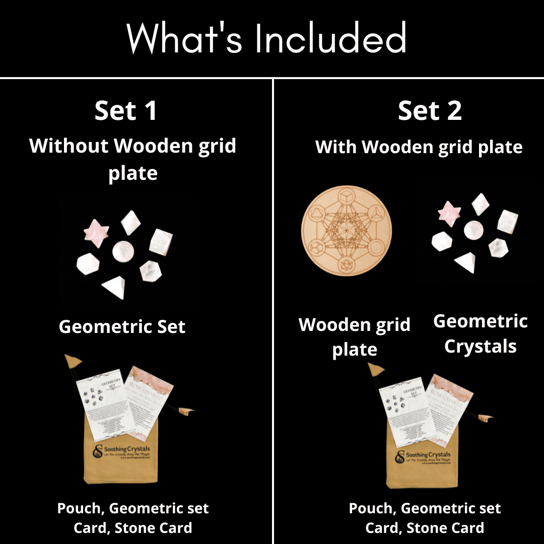 Rose Quartz Geometry Set (Relaxation  and Love )  DestGlow