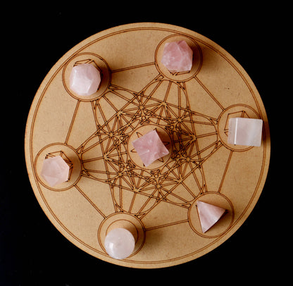 Rose Quartz Geometry Set (Relaxation  and Love )  DestGlow
