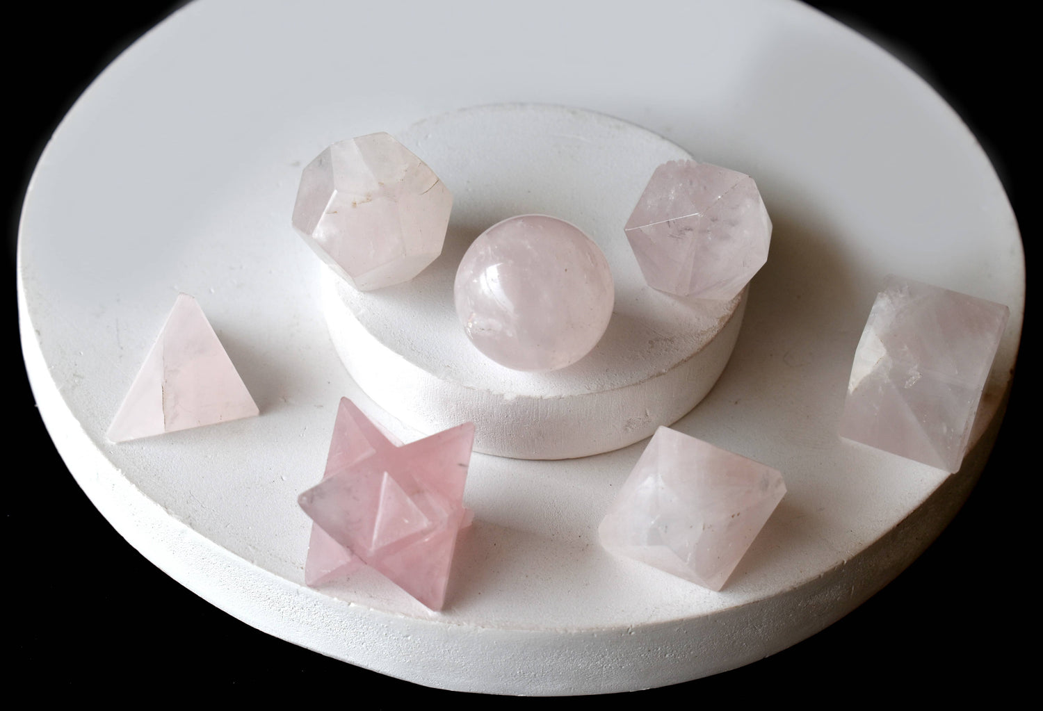 Rose Quartz Geometry Set (Relaxation  and Love )  DestGlow