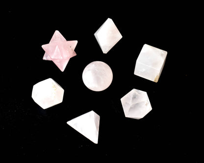 Rose Quartz Geometry Set (Relaxation  and Love )  DestGlow