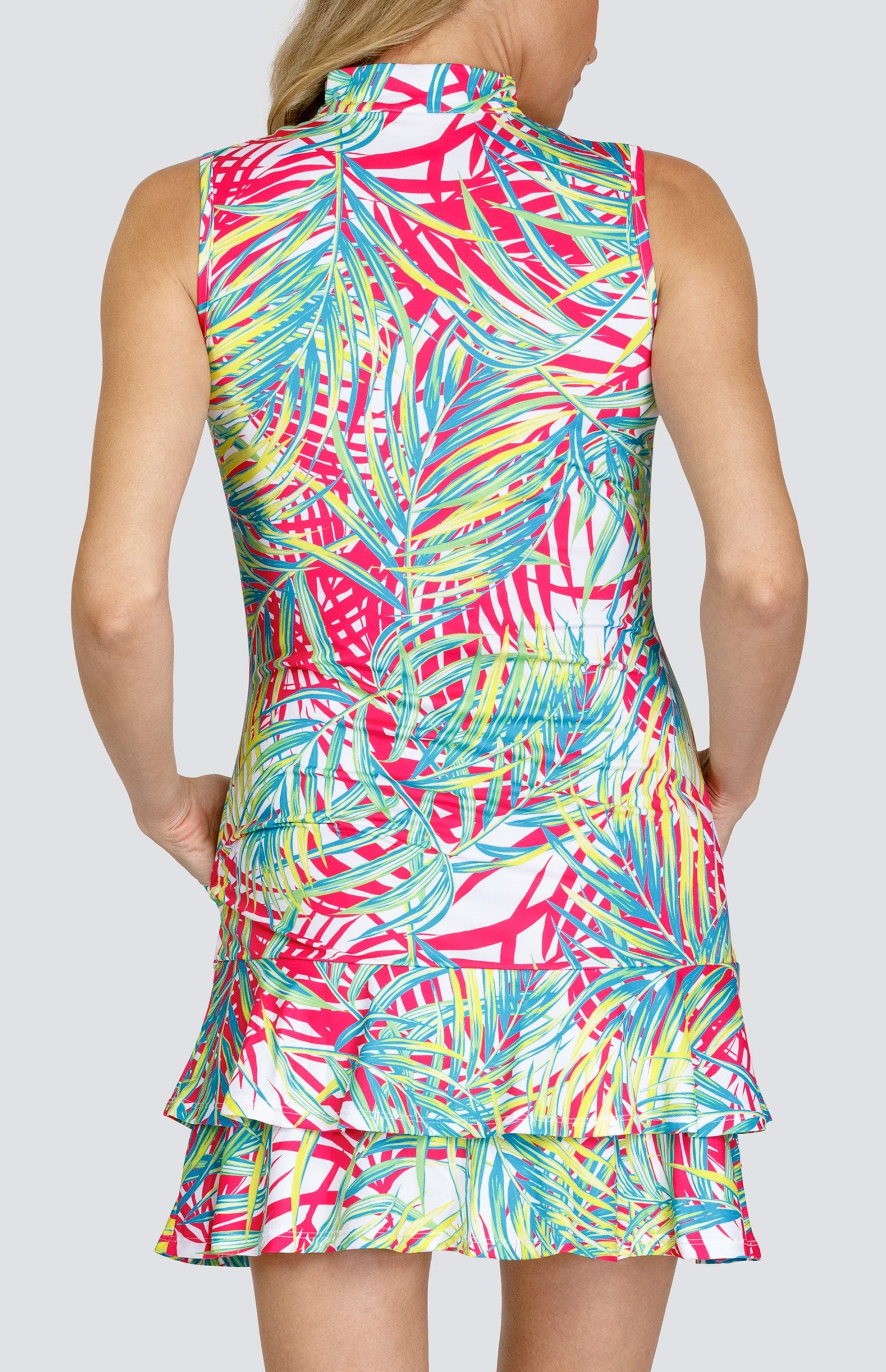 Marianetta 35" Dress - Palm Isles - Fuchsia