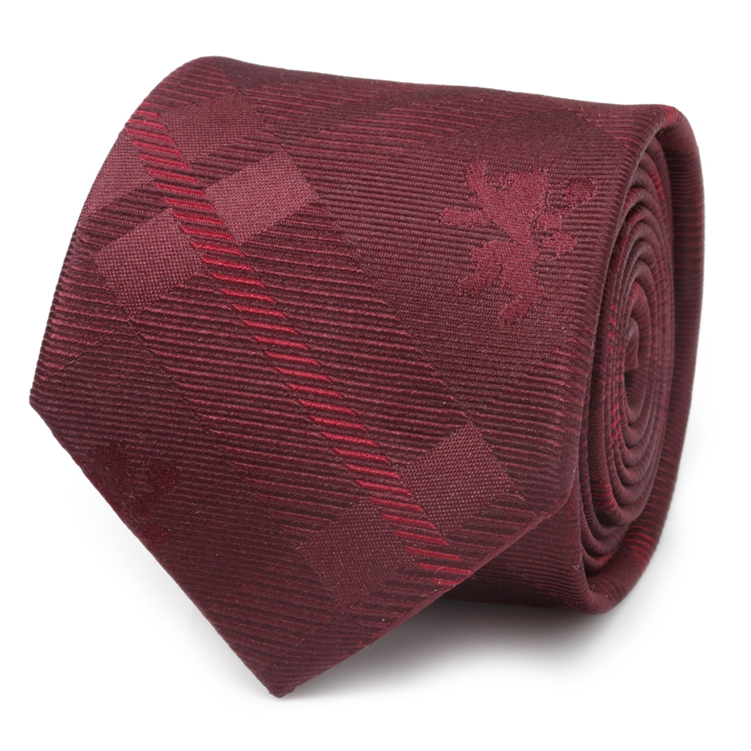 Game of Thrones Lannister Lion Red Plaid Silk Men&