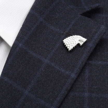 Game of Thrones Stark Direwolf Antiqued Lapel Pin by Cufflinks.com
