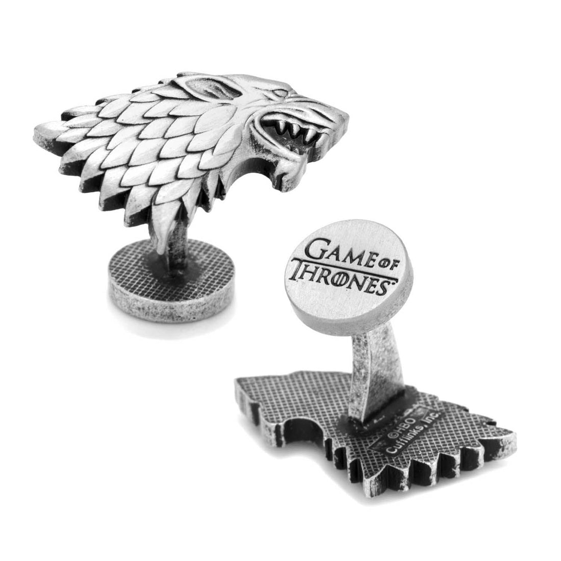 Game of Thrones Stark Direwolf Sigil Cufflinks by Cufflinks.com