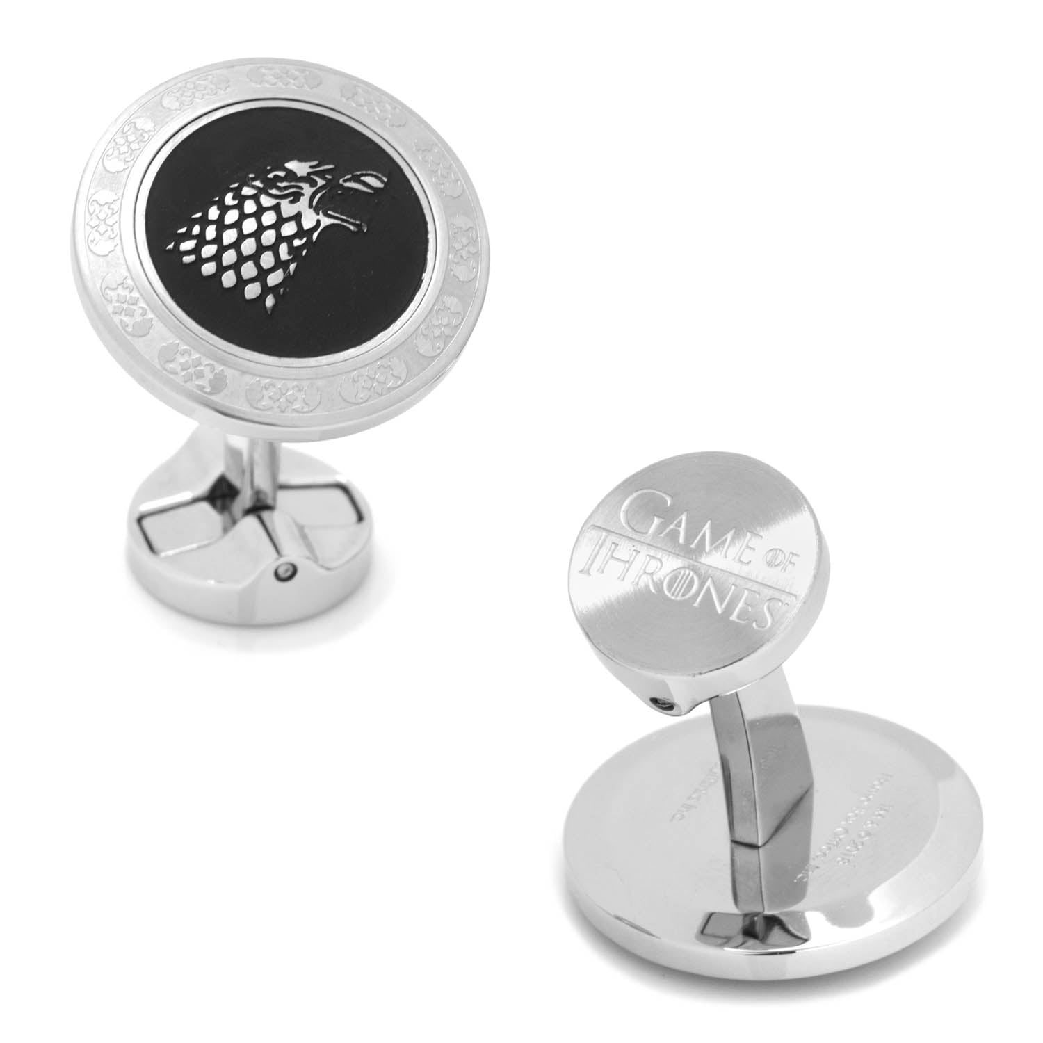 Game of Thrones Stark Filigree Stainless Steel Cufflinks by Cufflinks.com