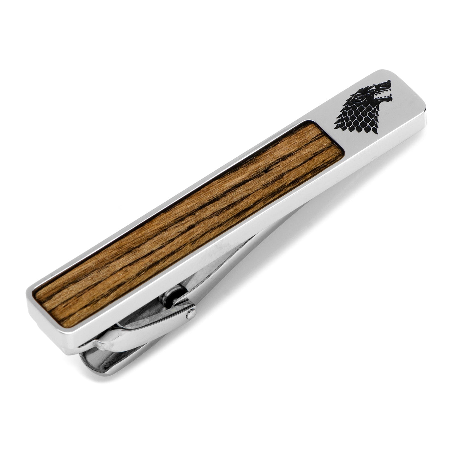 Game of Thrones Stark Inlaid Wood Tie Clip by Cufflinks.com