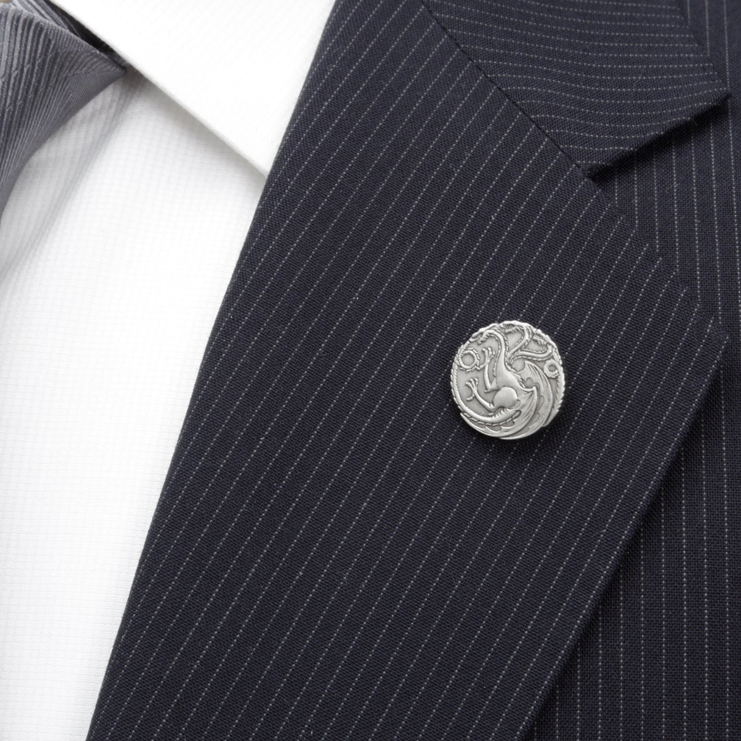 Game of Thrones Targaryen Dragon Antiqued Lapel Pin by Cufflinks.com