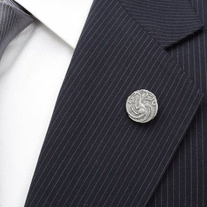 Game of Thrones Targaryen Dragon Antiqued Lapel Pin by Cufflinks.com