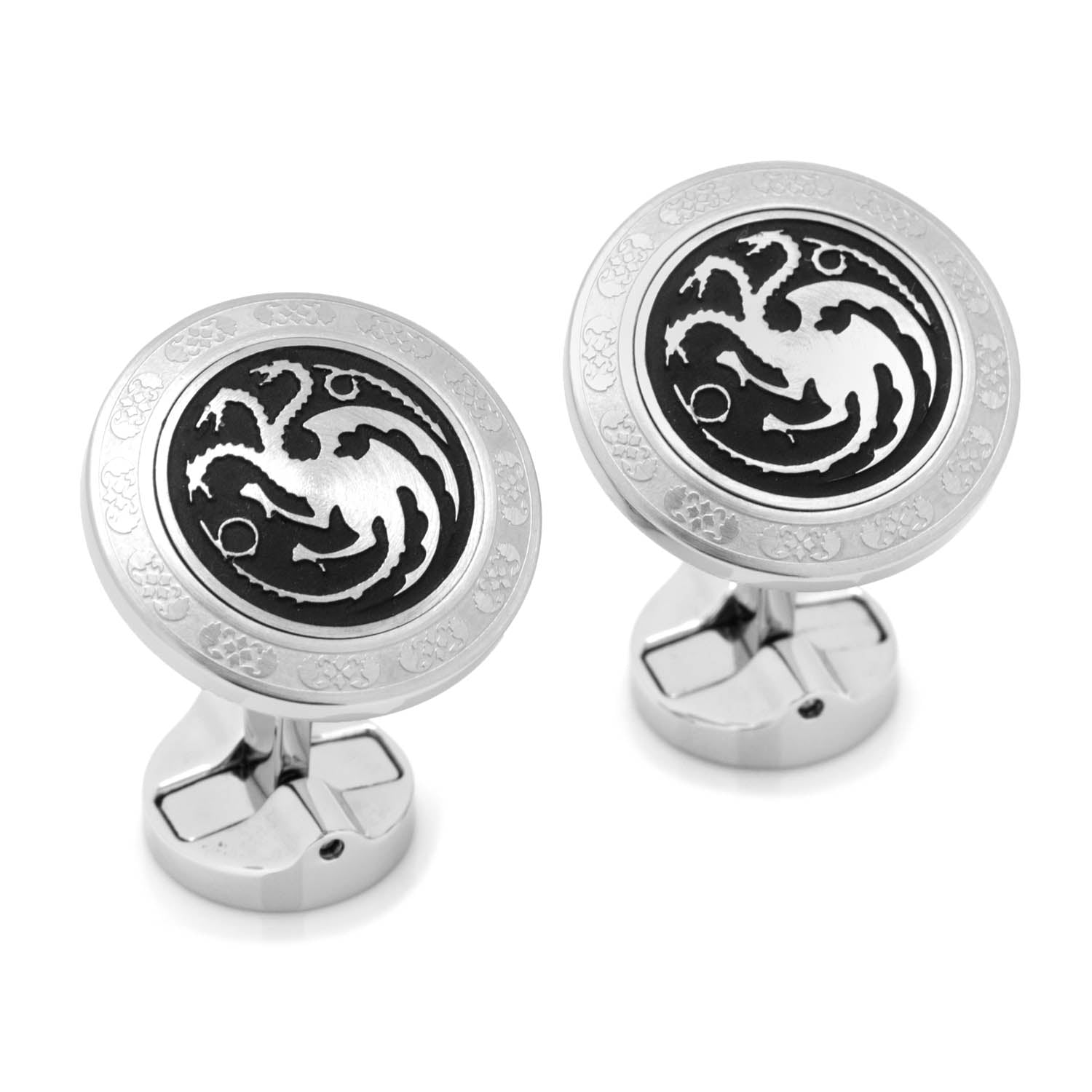 Game of Thrones Targaryen Filigree Stainless Steel Cufflinks by Cufflinks.com