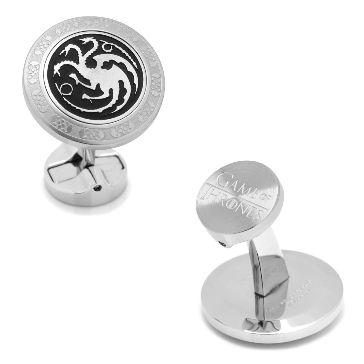 Game of Thrones Targaryen Filigree Stainless Steel Cufflinks by Cufflinks.com