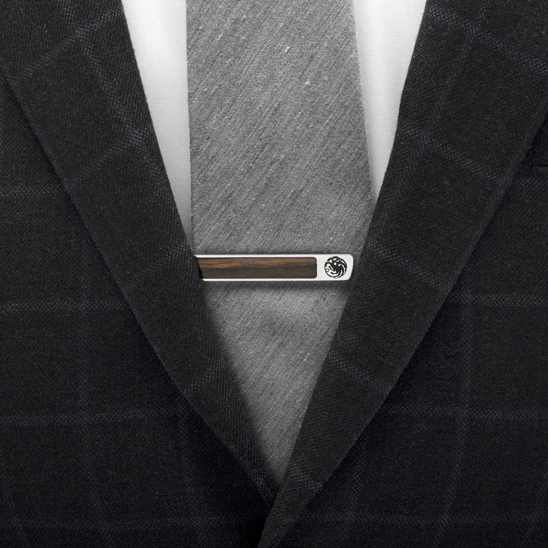 Game of Thrones Targaryen Inlaid Wood Tie Clip by Cufflinks.com