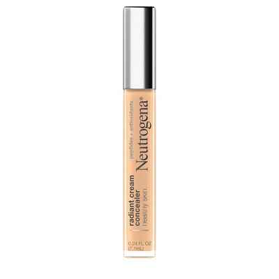 Neutrogena Healthy Skin Radiant Brightening Lightweight Perfecting Cream Concealer with Peptides &amp; Vitamin E Antioxidant 03 Sugar Light 0.24oz - Imperfect Container