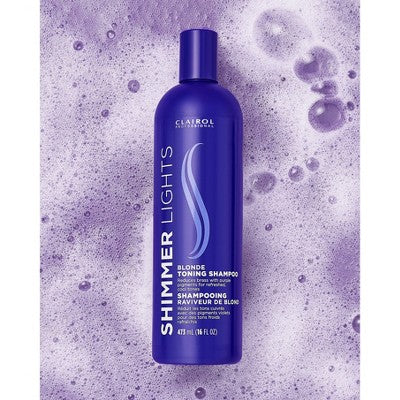 Clairol Professional Shimmer Lights Blonde Toning Shampoo 16 fl oz - Imperfect Container by This is Beauty US