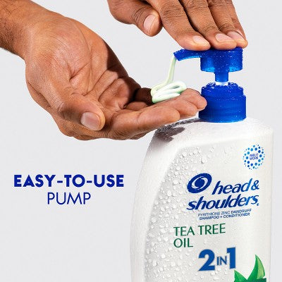 Head &amp; Shoulders 2-in-1 Dandruff Shampoo and Conditioner, Anti-Dandruff Treatment, Tea Tree Oil for Daily Use, Paraben-Free 28.2 fl oz - Imperfect Container by This is Beauty US