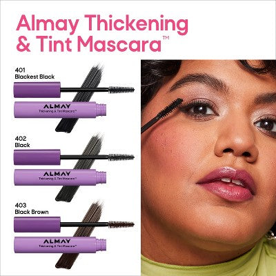 Almay Thickening &amp; Tint Mascara 403 Black Brown 0.28 fl oz - New