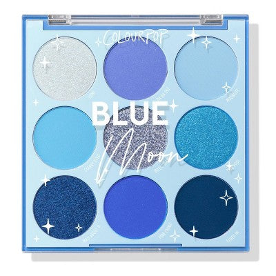 ColourPop 9-Pan Eyeshadow Palette Blue Moon 0.3oz - Missing Box by This is Beauty US