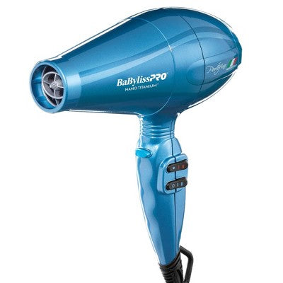 BaBylissPRO Nano Titanium Portofino Full-Size Hair Dryer Blue 2000W - Imperfect Box by This is Beauty US