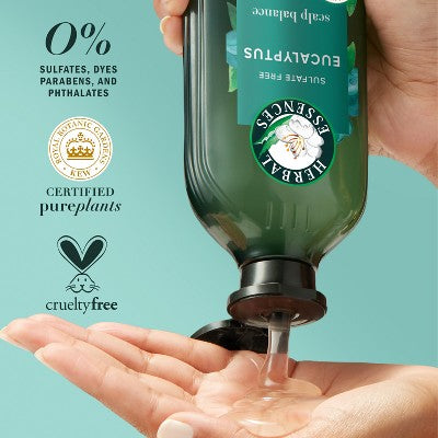 Herbal Essences Eucalyptus Sulfate Free Shampoo, For Dry Scalp 13.5 fl oz - Imperfect Container by This is Beauty US