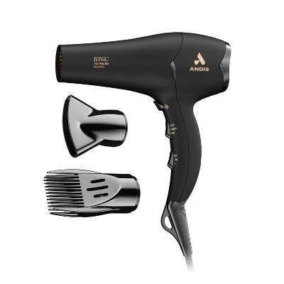 Andis Pro Dry Soft Grip Tourmaline Ionic Ceramic 1875W Hair Dryer Black - Imperfect Box by This is Beauty US
