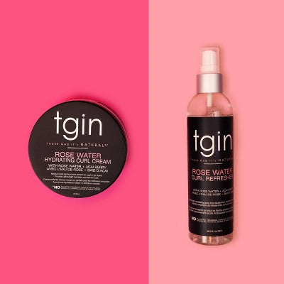 TGIN Rose Water Hydrating Curl Cream 12 fl oz - Imperfect Container by This is Beauty US