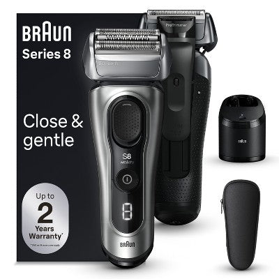 BRAUN SERIES 8-8567CC RECHARGEABLE WET &amp; DRY SHAVER + SMARTCARE CENTER - Imperfect Box